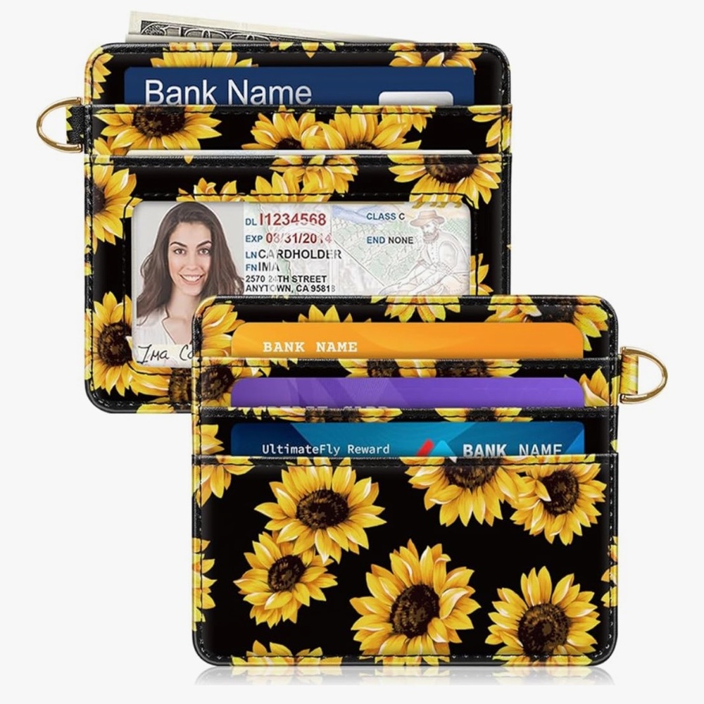 🆕 Slim Minimalist Pocket Credit Card Holder Wallet RFID Blocking Lightweight - Picture 3 of 9